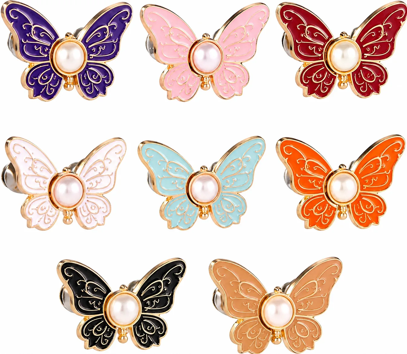 ๐ฆ 8PCS Butterfly Waist Buckle Set for Dresses & Clothing